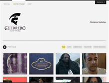 Tablet Screenshot of guerrerofilmworks.com